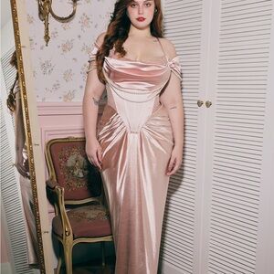 Curve & Plus Muse Baroque Corset Dress